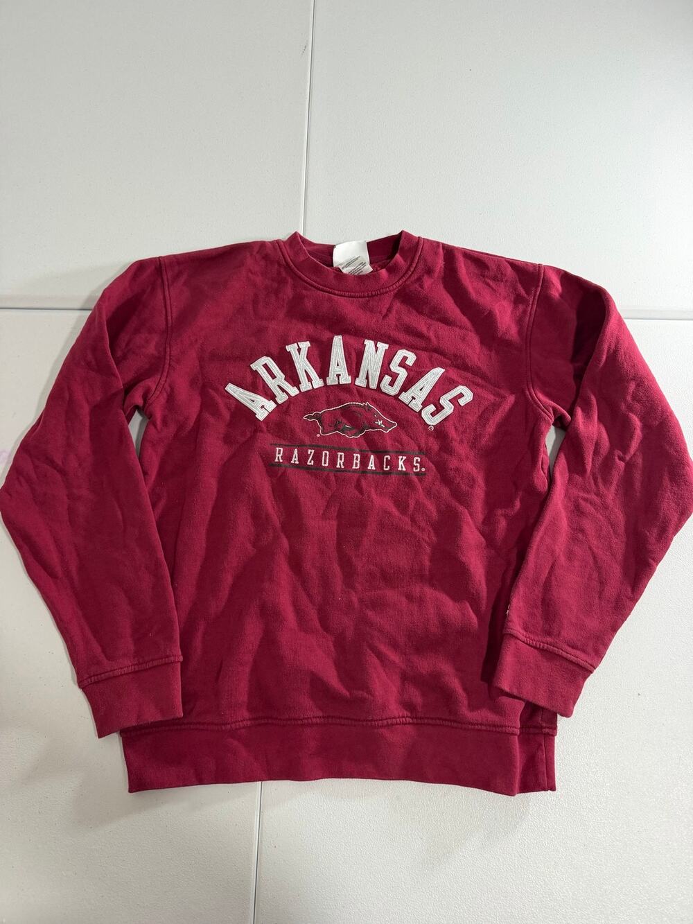 Arkansas Razorbacks Crewneck Sweatshirt Men’s Small Champion Maroon